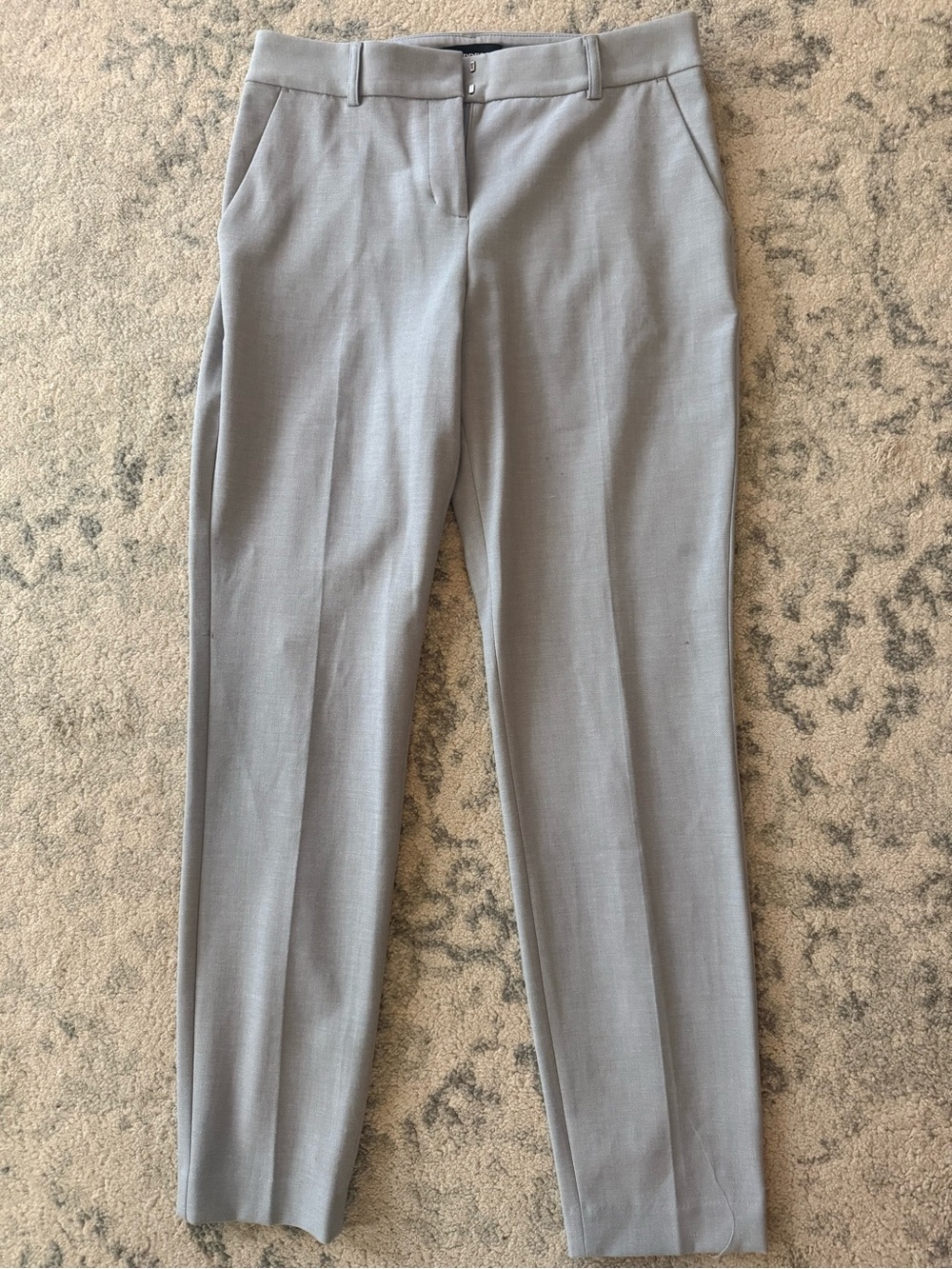 Express Columnist Skinny Mid Rise Dress Pants Gray Size 6R Stretch